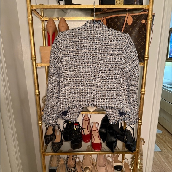 Banana Republic Collarless Tween Blazer in Coastal Blue - Picture 2 of 6